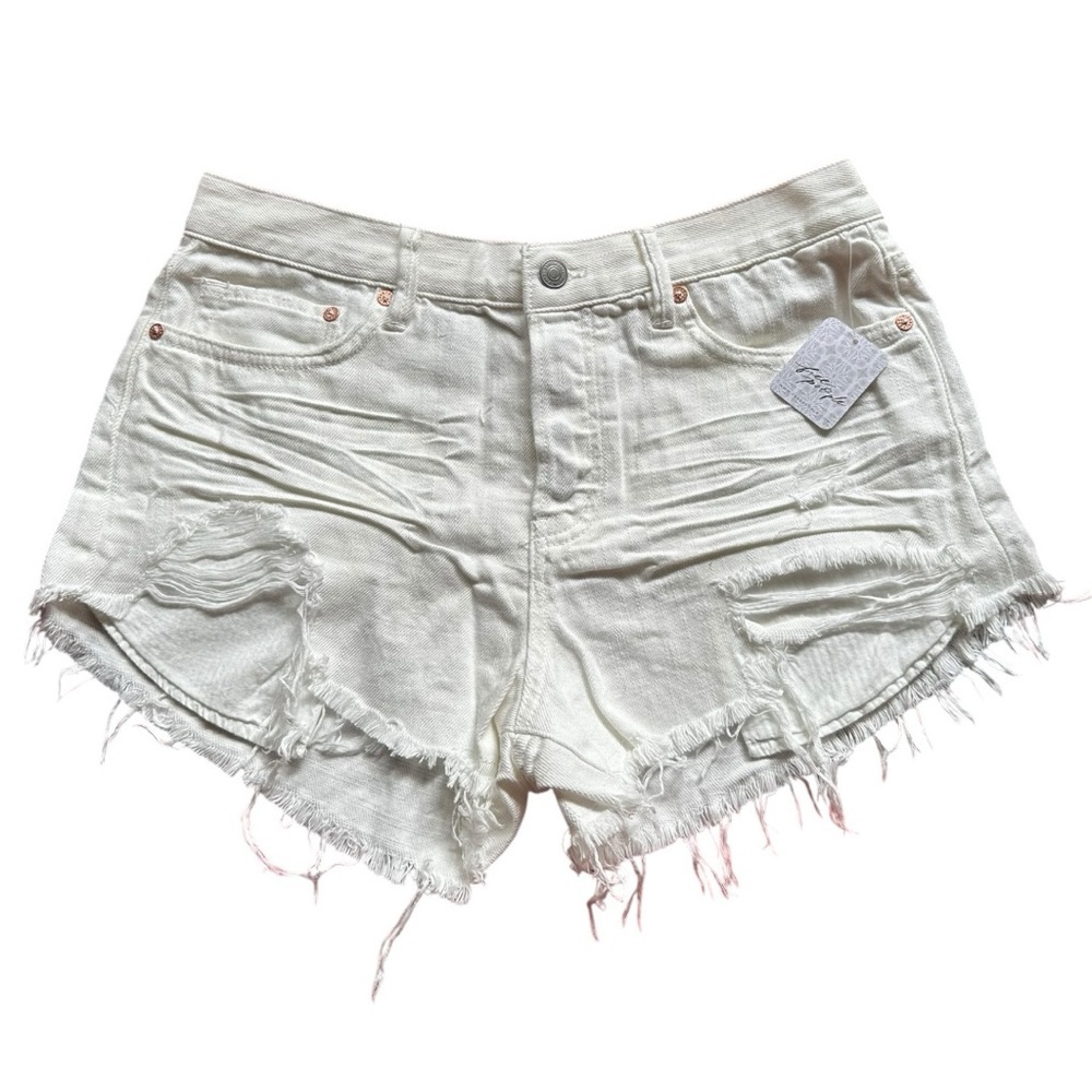 Free People Jean Shorts White Size 29